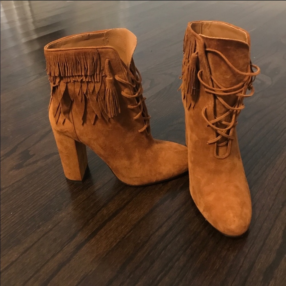 Aquazzura suede booties .  Worn once